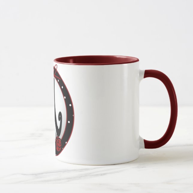 Initial Lady M  Mug (Right)