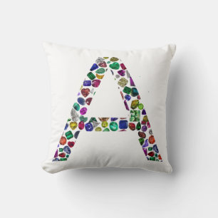 Initial Letter A, Monogram Modern Stylish Trendy Cushion