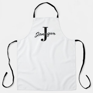 Initial Letter and Name Custom Apron
