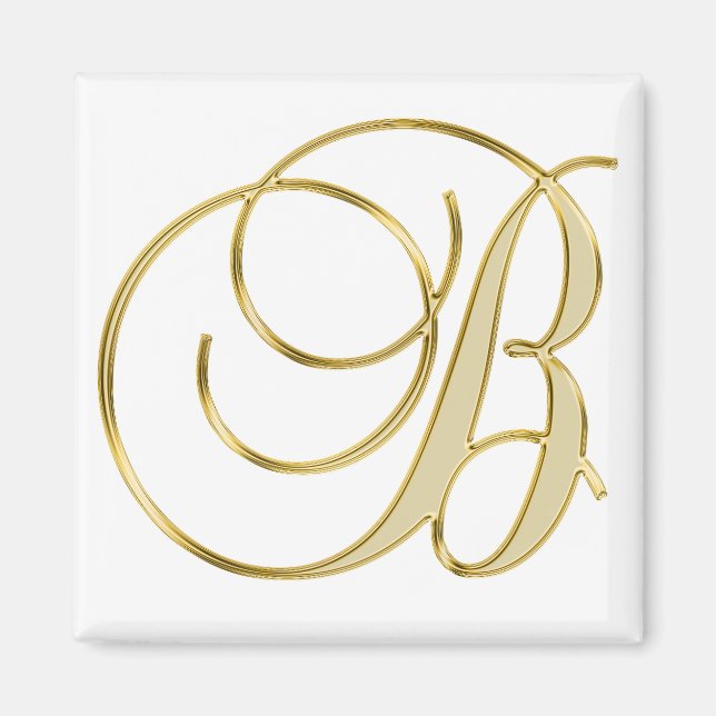 Initial Letter B Magnet (Front)