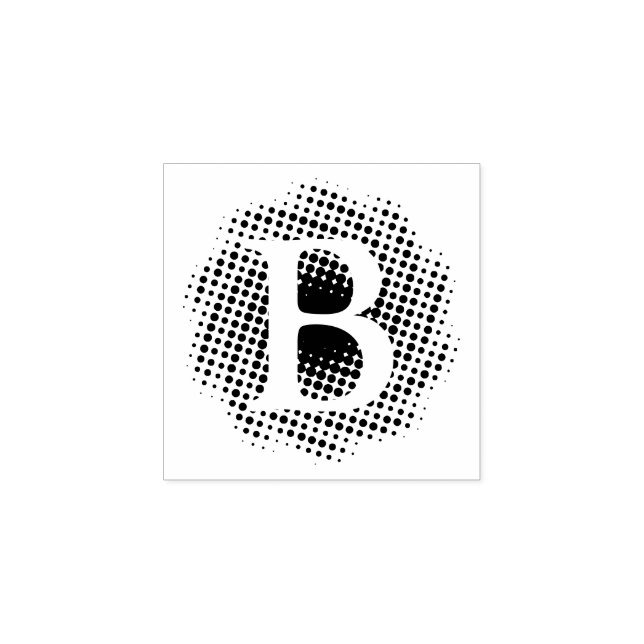 Initial Letter Custom Rubber Stamp (Imprint)