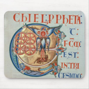 Initial Letter 'E' Et factum est Mouse Pad