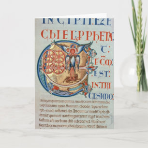 Initial Letter 'E' Et factum est Note Card