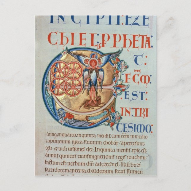 Initial Letter 'E' Et factum est Postcard (Front)