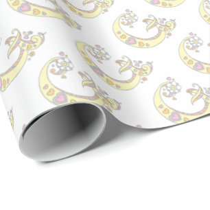 Initial letter G monogram personalised wrap Wrapping Paper