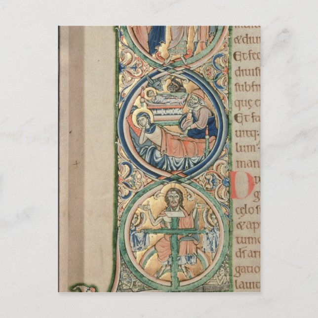 Initial letter `I'  In principio Postcard (Front)