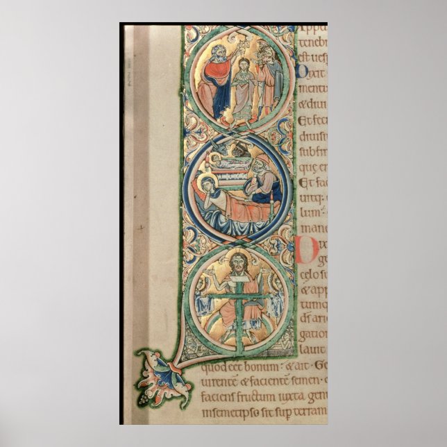 Initial letter `I'  In principio Poster (Front)