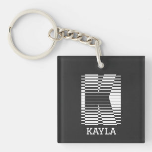INITIAL LETTER K - ALPHABET NAME K KEY RING
