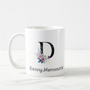 Initial letter. Monogram Elegant Trending Coffee M Coffee Mug