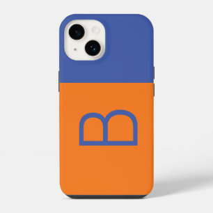 Initial Letter Monogram Modern Colorblock Pop Art iPhone 14 Case
