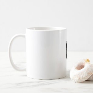 Initial Letter Monogram Modern Style Coffee Mug
