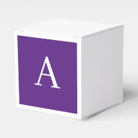 Initial Letter Monogram Modern Style Purple