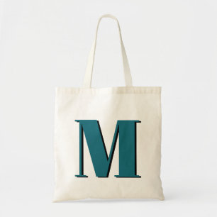 Initial Letter Monogram Modern Stylish Cool Tote Bag