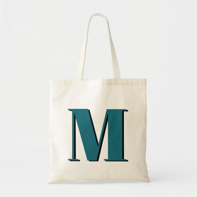 Initial Letter | Monogram Modern Stylish Cool Tote Bag (Front)