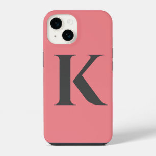 Initial Letter Monogram Modern Stylish Trendy iPhone 14 Case