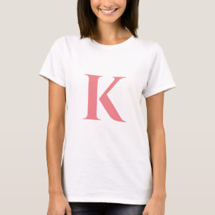Initial Letter   Monogram Modern Stylish Trendy T-Shirt