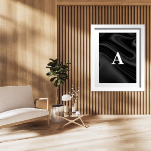 Initial Letter Monogram Modern Stylist  Poster