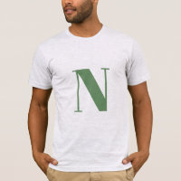 Initial Letter | Monogram Modern Trendy Sage Green