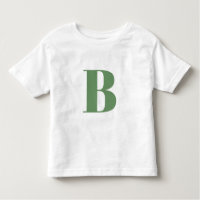 Initial Letter | Monogram Modern Trendy Sage Green