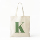 Initial Letter | Monogram Modern Trendy Sage Green