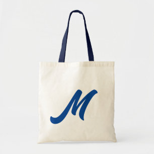 Initial Letter   Monogram Modern Trendy Tote Bag