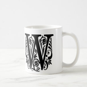 Initial letter Monogram - paper cut style Coffee Mug