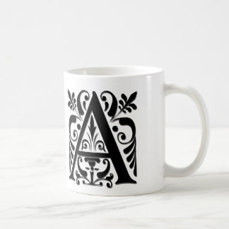 Initial letter Monogram - paper cut style Coffee Mug