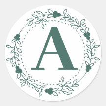 Initial Letter Monogram Personalised