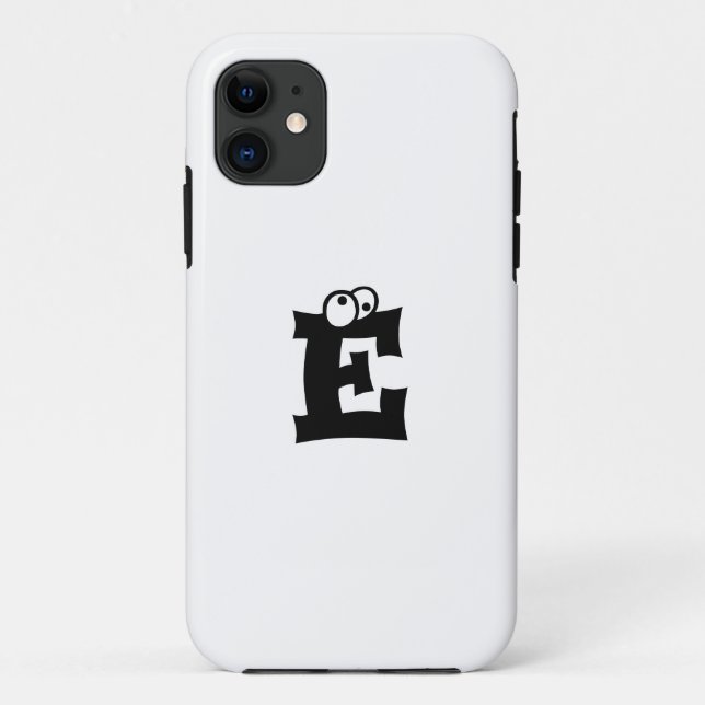 Initial Letter White | Monogram Playful Phone case (Back)