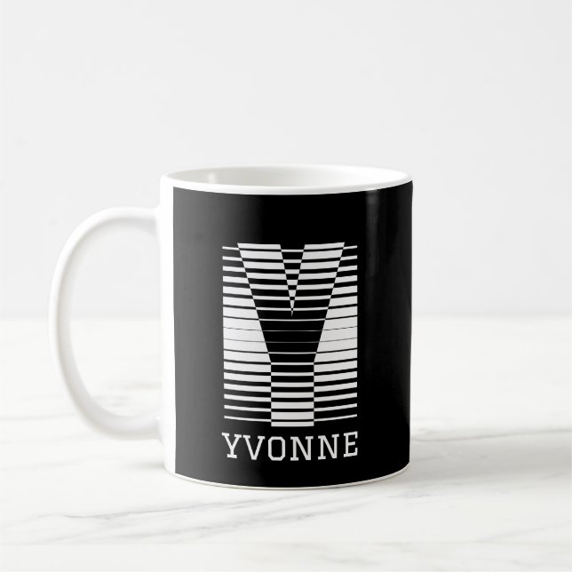 INITIAL LETTER Y - ALPHABET NAME Y COFFEE MUG (Left)