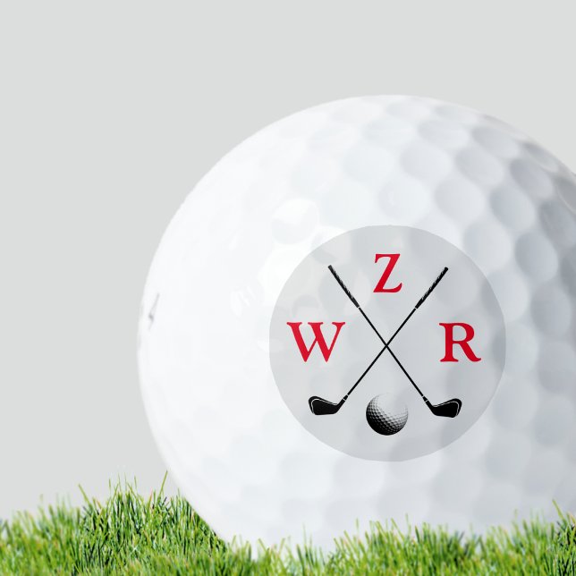 Initial Letters & Golf Clubs & Ball (Creator Uploaded)
