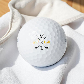 Initial letters . personalized golf balls
