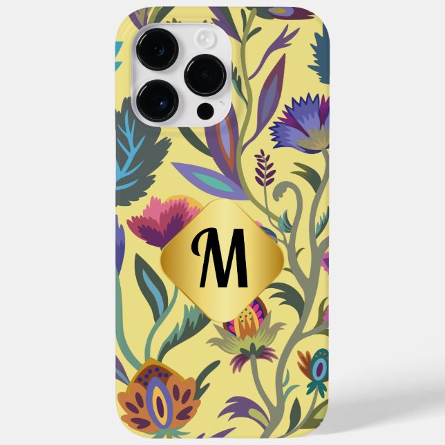 Initial Luxury golden lap l Classy Victorian  Case-Mate iPhone Case (Back)