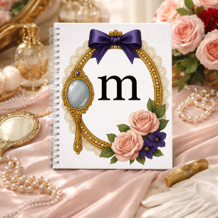 Initial M Personal Writing Elegant Regency Notebook