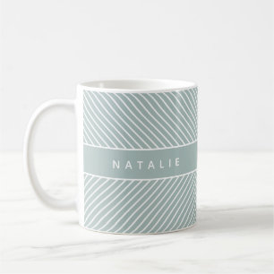 Initial / monogram geometric pattern coffee mug