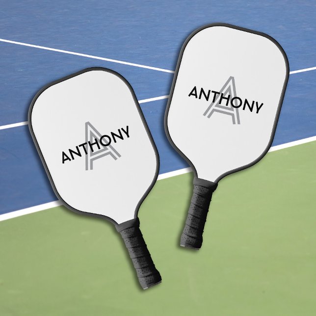 Initial Monogram Name  Pickleball Paddle (Creator Uploaded)