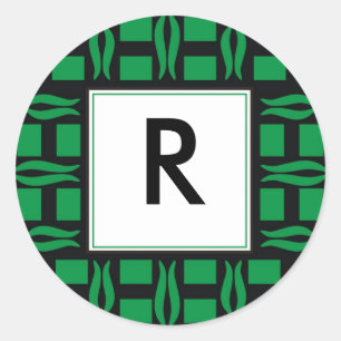 Initial Monogram Stickers