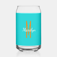 Initial Name | Dark Turquoise Orange Beverage