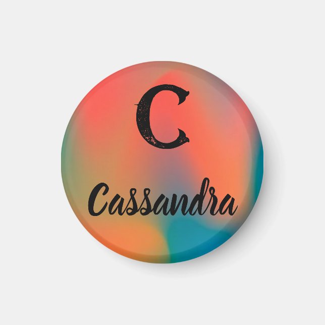 Initial & Name Magnet (Front)