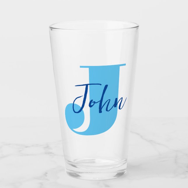 Initial + Name Personalised - Easy to Customise - Glass (Front)