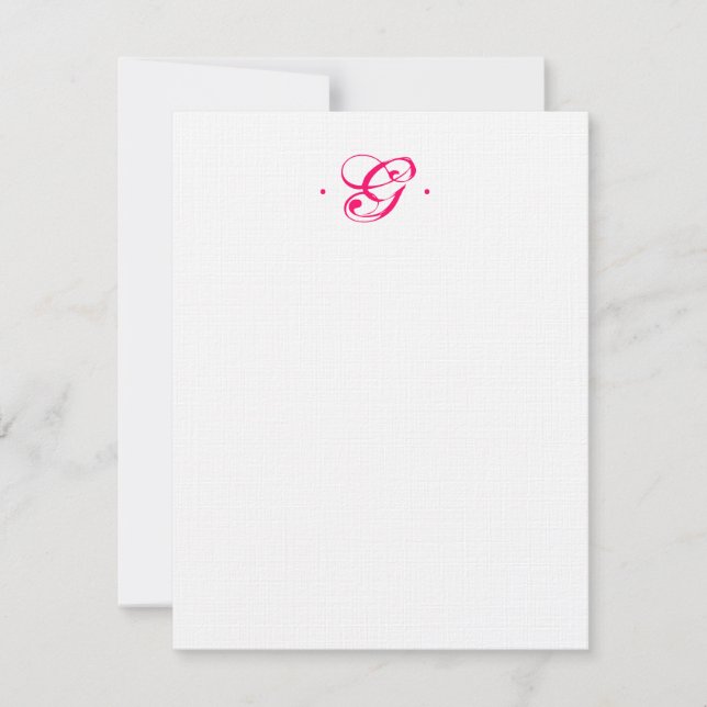 Initial notecard (Front)