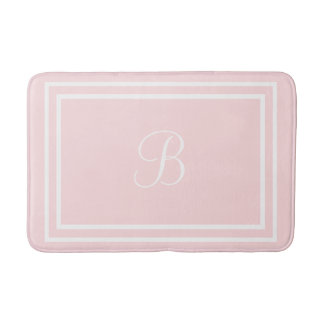 Initial or name pink bathmat