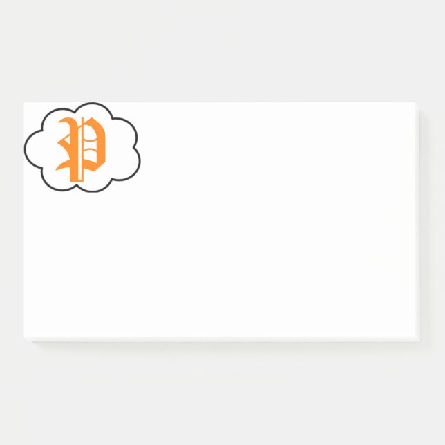 Initial P Monogram Notes (Front)