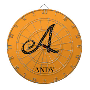 Initial Personalised Elegant Monogram Dartboard