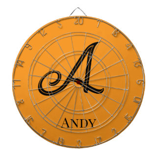 Initial Personalised Elegant Monogram Dartboard