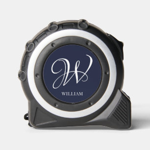 Initial Personalised Elegant Navy Blue Monogram 1