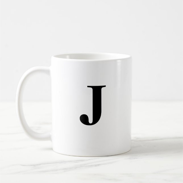 Initial & Personalised Name Coffee Mug (Left)