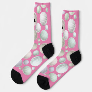 Initial Pink Golf  Socks