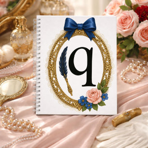 Initial Q Creative Writing Elegant Regency Notebook