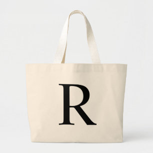 Initial R Jumbo Tote Bag